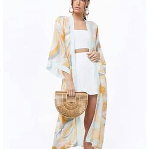 Forever 21 kimono (print)